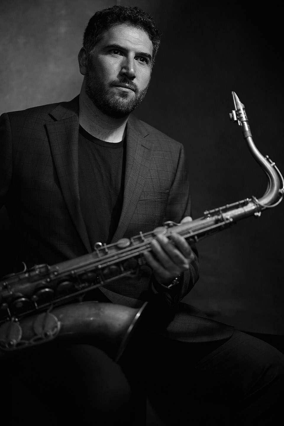 Sam Dillon Saxophone Black&White